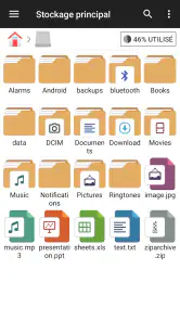 Gestionnaire de fichiers screenshot