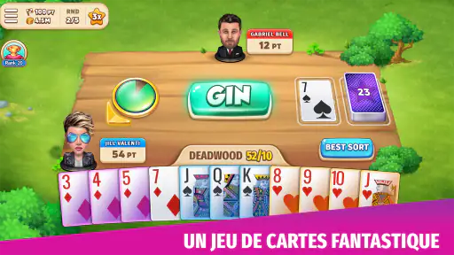 Gin Rummy Stars: jeu de cartes screenshot