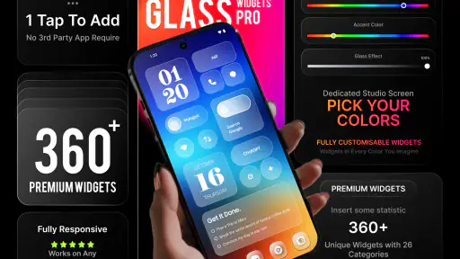 Glass Widgets Pro screenshot