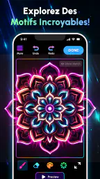 Glow Art Drawing - Doodle App screenshot