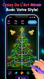 Glow Art Drawing - Doodle App screenshot