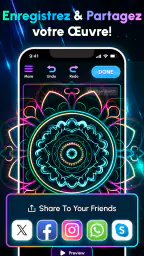 Glow Art Drawing - Doodle App screenshot