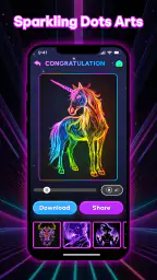 Glow Dots Art - Point à point screenshot