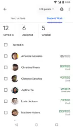 Google Classroom screenshot