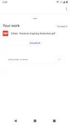 Google Classroom screenshot