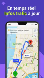 GPS, cartes, navigation vocale screenshot