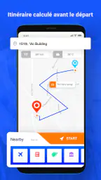 GPS vocal itinéraires routiers screenshot