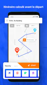 GPS vocal itinéraires routiers screenshot