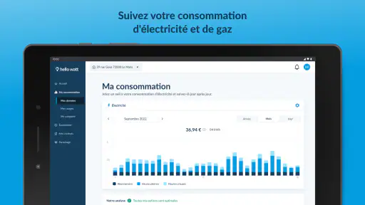 Hello Watt Suivi Conso Énergie screenshot