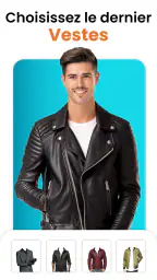 Hommes veste photo éditeur screenshot