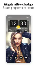Horloge et météo Sense Flip screenshot