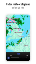 Horloge et météo Sense Flip screenshot