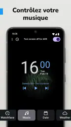 Horloge Fond d'Écran AMOLED screenshot