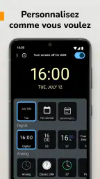 Horloge Fond d'Écran AMOLED screenshot