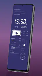 Horloge numérique fond d'écran screenshot
