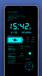 Horloge numérique fond d'écran screenshot