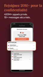 Hushed Numéro de téléphone SMS screenshot