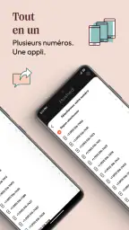 Hushed Numéro de téléphone SMS screenshot