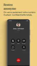 Hushed Numéro de téléphone SMS screenshot