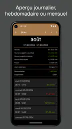 iboChron - heures de travail screenshot