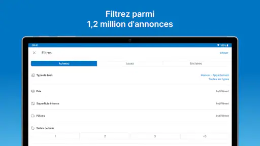 Indomio. Achat propriétés screenshot