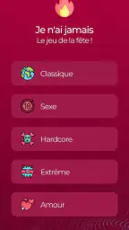 Je n'ai jamais : Jeu de soirée screenshot