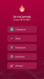 Je n'ai jamais : Jeu de soirée screenshot