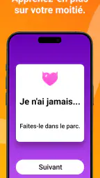 Je n'ai Jamais - Jeu Couple screenshot