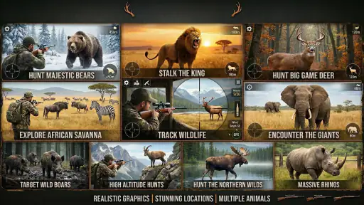 Jeu de chasse aux animaux screenshot