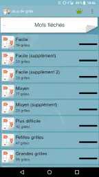 Jeux de grille (mots fléchés & screenshot