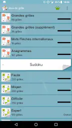 Jeux de grille (mots fléchés & screenshot