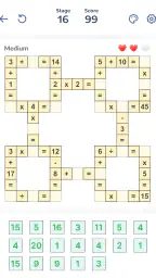 Jeux de maths - Crossmath screenshot