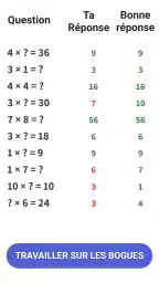 Jeux de Maths - Multiplication screenshot