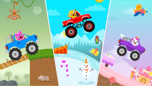 Kids Monster Truck Games 2+ screenshot