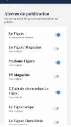 Kiosque Figaro: Journal screenshot