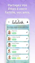 Lalaliste - Liste de Naissance screenshot