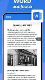 Lecteur de documents: PDF, DOC screenshot