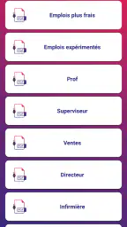 Lettre de motivation screenshot