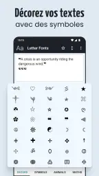 Lettre Fonts - Texte Stylisé screenshot