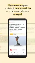 L'Indépendant, Actus locales screenshot
