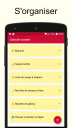 Liste de courses screenshot