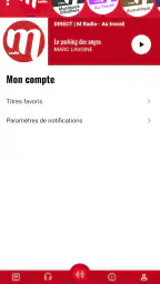 M Radio chansons francaises screenshot