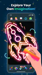 Magic Doodle: Glow Art Drawing screenshot