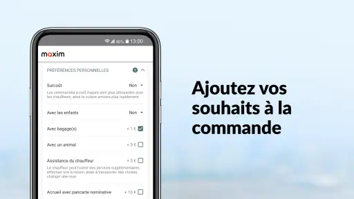 maxim — commande de véhicules screenshot