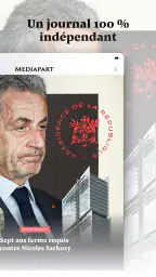 Mediapart, journal indépendant screenshot