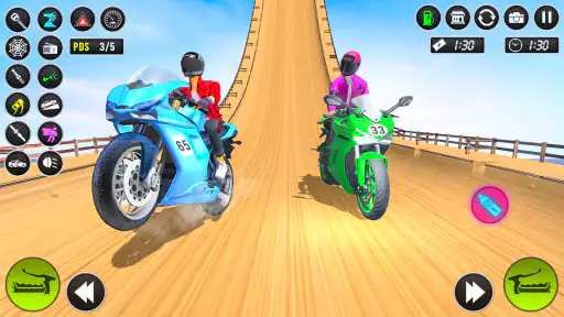 Méga Vrai vélo Jeux de course screenshot