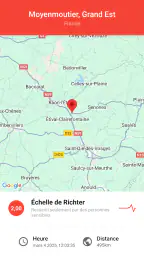 Mes Alertes de Séismes screenshot