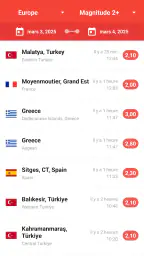 Mes Alertes de Séismes Pro screenshot