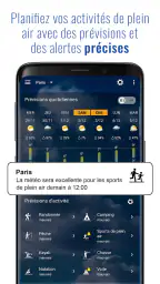 Météo et horloge transparent screenshot