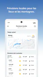 MeteoSwiss screenshot